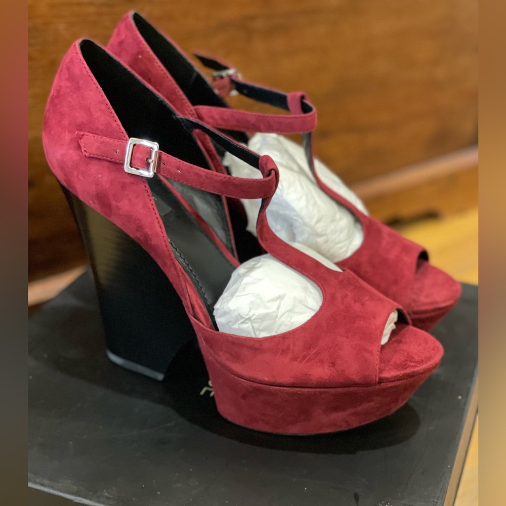 New Rachel Zoe Heels In Merlot Size 9
